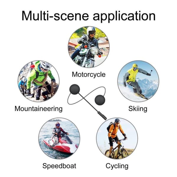 Bluetooth-headset med Siri-stöd för motorcykelhjälm