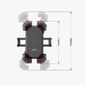 Miniatyrbilde 3 av 3: Joyroom Mobiltelefonholder for motorsykkel - Sort