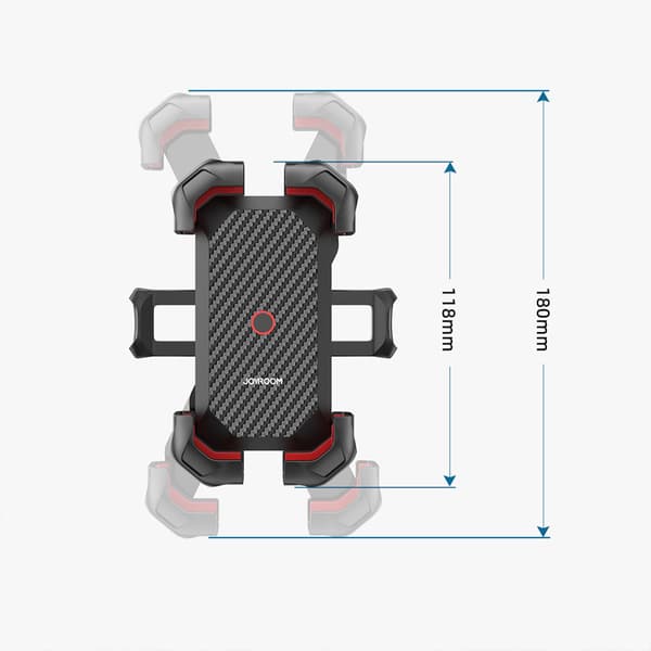Joyroom Mobiltelefonholder for motorsykkel - Sort
