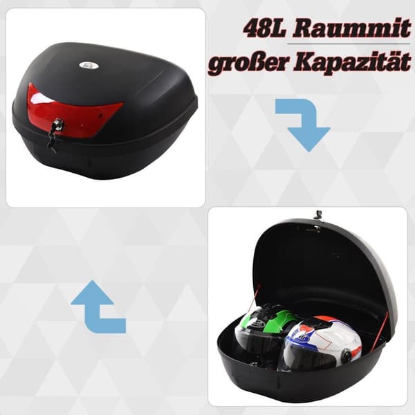 Rootz-moottoripyöräkotelo - musta - Pp - 23,22 cm x 16,92 cm x 12,99 cm