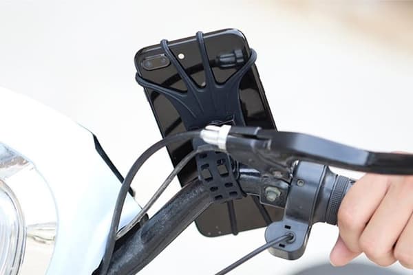 Swivel Cykelhållare Silikon med Replaceable Head - Svart