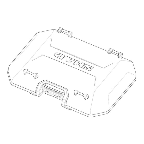 Shad Aluminiumsdæksel Top Sag Terra Transparent