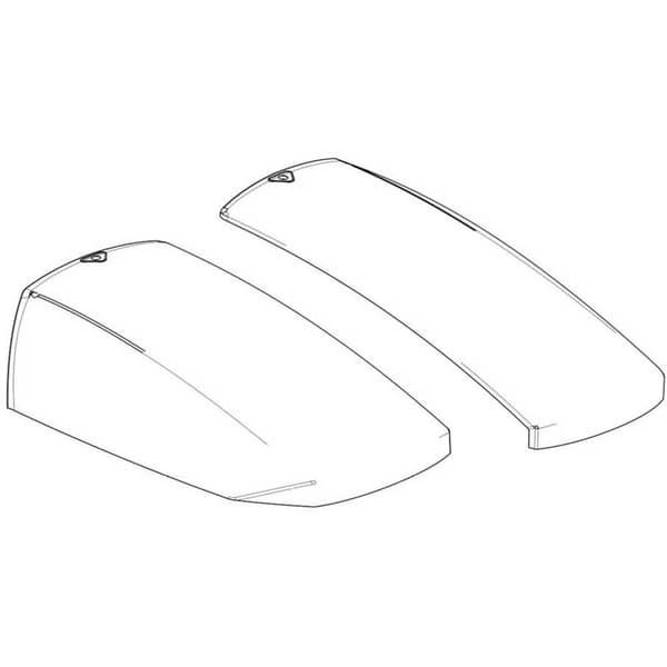 Shad Aluminium Vänster Höger Kåpa Sh23 Durchsichtig