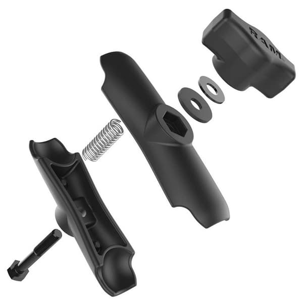 Ram Mounts Dubbel Sockelarm Svart