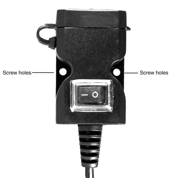 Vandtæt dobbelt USB-port til motorcykel 5V 1A/2.1A