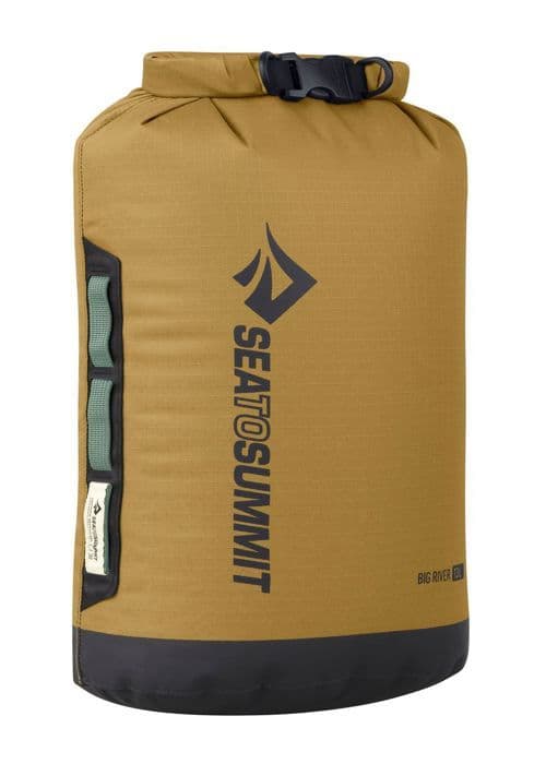 Sea to Summit Khaki bärväska för kvinnor och män - Big River Dry Bag 13L Matt guld 217785