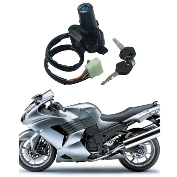 Tändningslås och 2 nycklar till Kawasaki ZXR400 / ZZR400 / ZZR600
