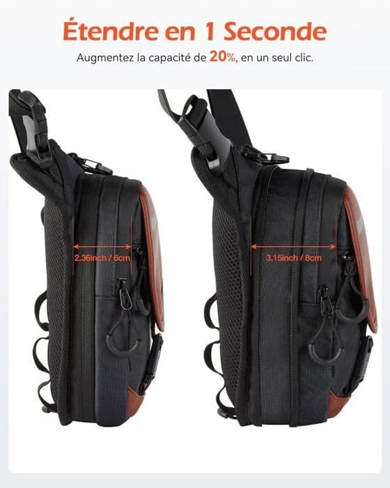 AGPTEK Motorcykelbenväska för män och kvinnor, Vattentät Motorcykel Fanny Pack Läderbensväska med reflexer, för resor, racing, cykling