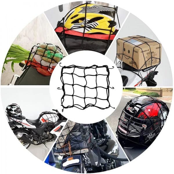 Net til fastgørelse af bagage på en ROXAR motorcykel, cykel, scooter, blå
