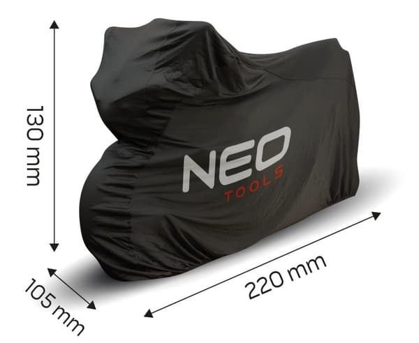 Åndbart motorcykel/scooter cover, 220x105x130 cm