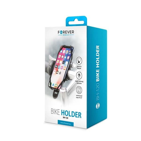 Forever Mobilfäste för Cykel 6" BH-120 - Svart
