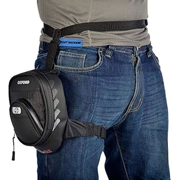 Motorcykelbensväska - Oxford L1R Deluxe Sports - Svart - Polyester
