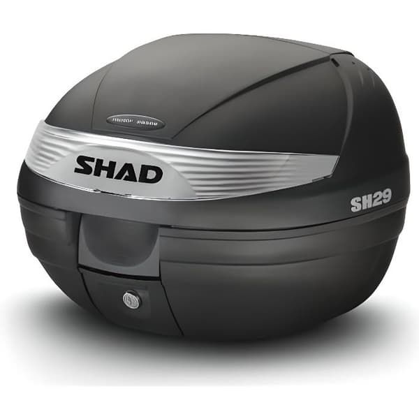Toppfodral 29L Shad SH29 - Svart och grå - Motorcykel - Snäppstängningssystem och lås