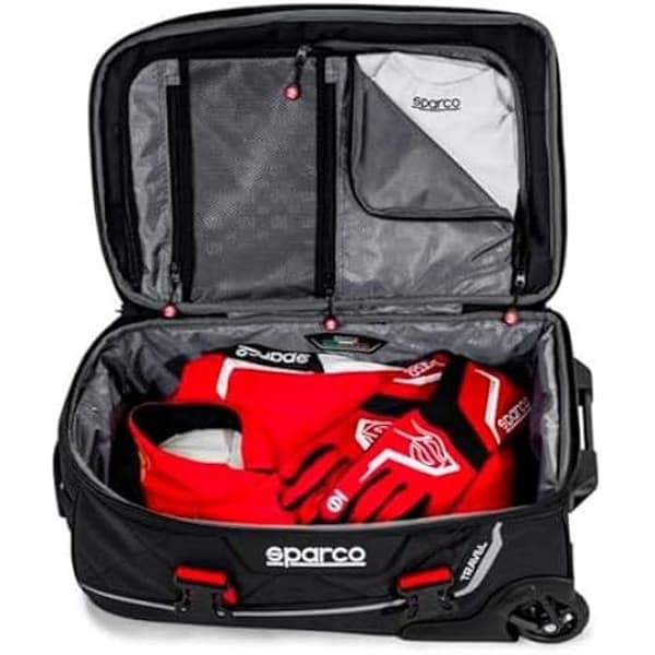 Ryggsäck - SPARCO - 016438MRRS - Röd och Svart - Polyester - Fyra säsonger
