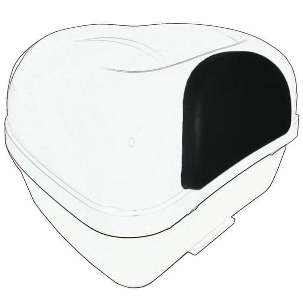 Top Case Ryggstöd - APRO - Motorcykel och skoter - Polyuretan - 21x14x4 cm - Monteringssats ingår