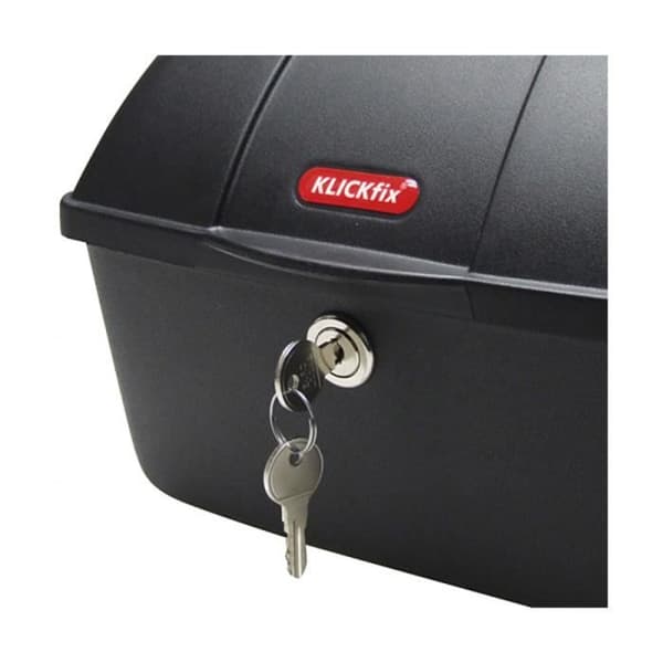 Cykelbox - KLICKFIX - Överlag - 12 L - Svart - Adapter att köpa separat