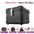Pikkukuva 2 / 2: Moottoripyörän takalaatikko, 45L kapasiteetti, vedenpitävä rakenne,57L Matte Box in Finnish is "57L Matte Box".