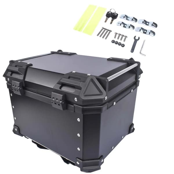 Motorcykel Bagagerum, 45L Kapacitet, Aluminium Konstruktion, Anti-Drop Design