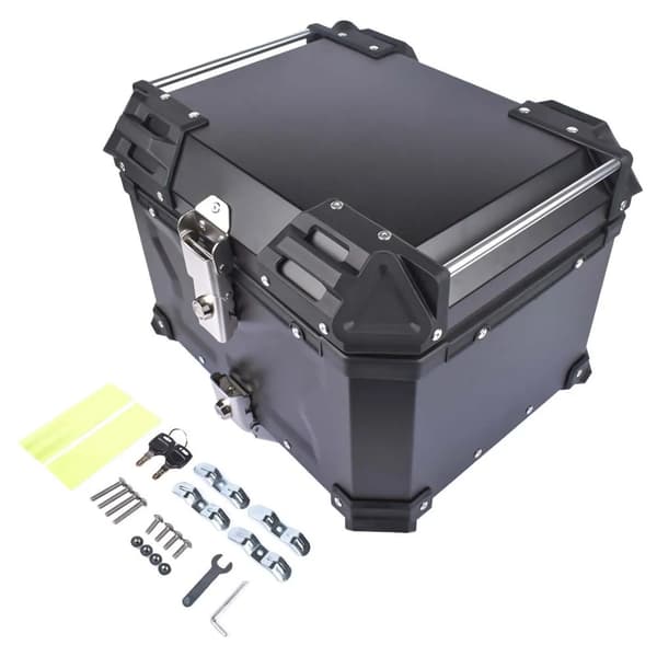Motorcykel Bagagerum, 45L Kapacitet, Aluminium Konstruktion, Anti-Drop Design