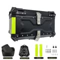 Miniatyrbillede 1 af 2: Motorcykeltrunk, 65L kapacitet, holdbar aluminiumlegering,X-65L-SORT