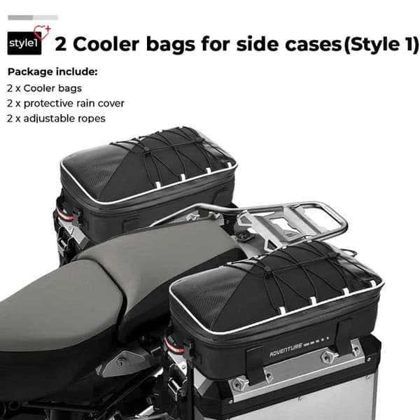 Motorcykel Panniers, Bagage Tasker, Honda Africa Twin, Style1 to-sidet tasker