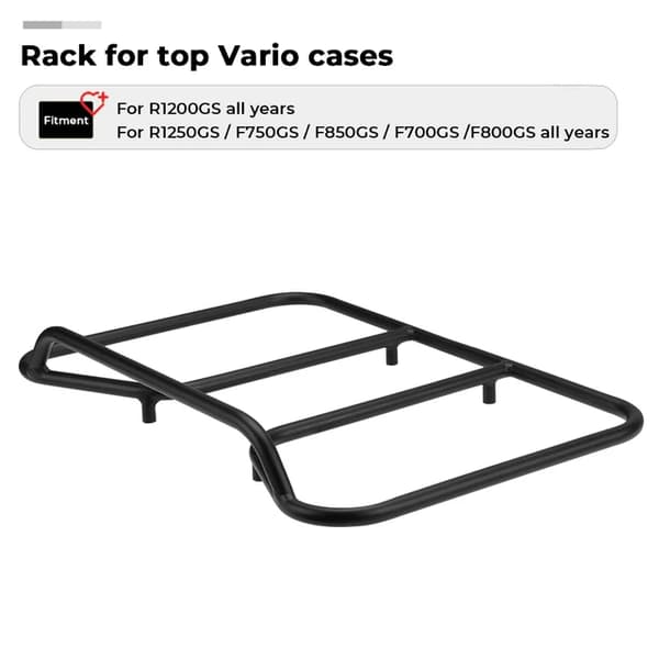 Matkatavaratelineet, yhteensopivat BMW Vario-laukkujen kanssa, sopivat BMW GS-sarjaan., Top Case Rack