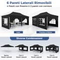 Pikkukuva 6 / 8: Pop Up Paviljonki, 600x300x296-316 cm, Musta