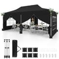 Pikkukuva 1 / 8: Pop Up Paviljonki, 600x300x296-316 cm, Musta