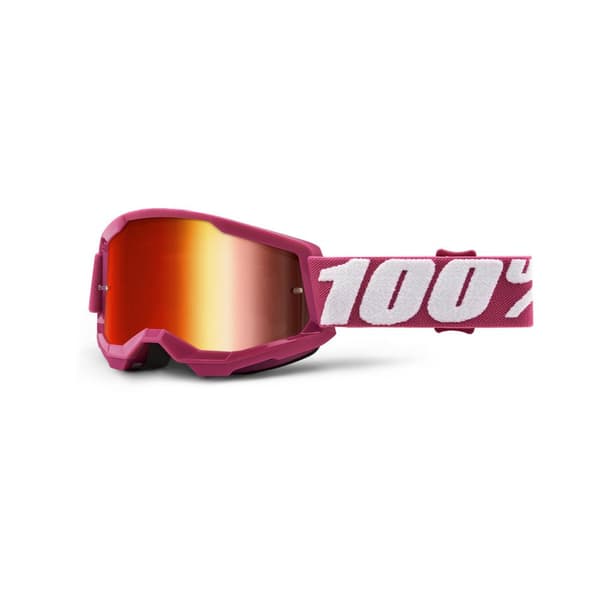 100percent Mirror Goggles Youth Strata 2 Punainen Mirror Red/CAT2