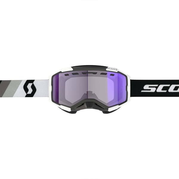 Scott Snescooterbriller Fury Snow Cross Ls Hvid Light Sensitive Blue Chrome/CAT2
