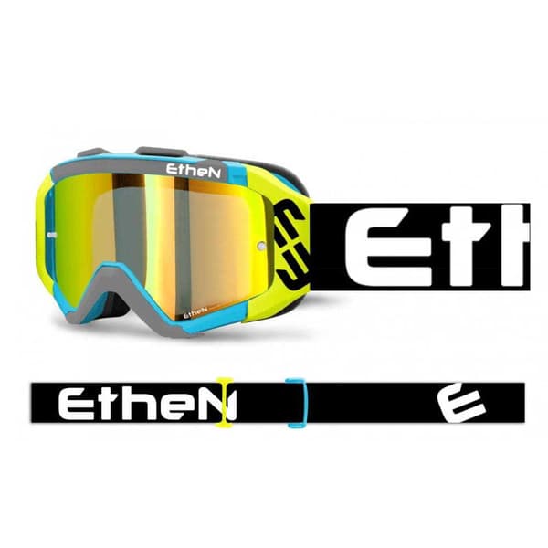 Ethen Ares Off-road Briller Blå Mirror Gold/CAT3