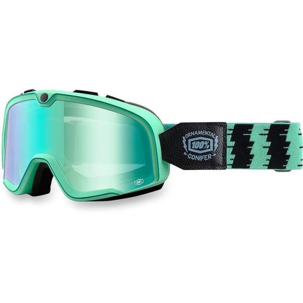 100percent Barstow Classic Mirror Offroad-glasögon Grönt,Svart Mirror Green/CAT2