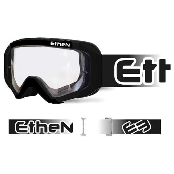 Ethen 05r Primis Offroad-glasögon Svart Clear/CAT1