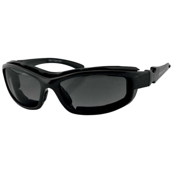 Bobster Road Hog Ii Mirrored With 4 Interchangeable Lenses Moottoripyörälasit Musta Smoke Mirror / Amber / Clear / Dual Grade Mirror/CAT3