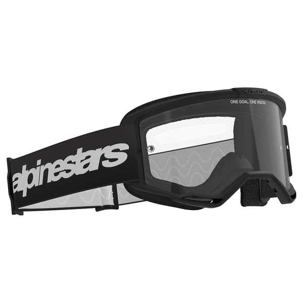 Alpinestars Vision 3 Wordmark Off-road Briller Sort Clear/CAT0