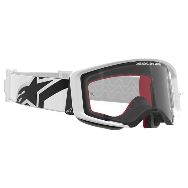 Alpinestars Supertech Corp Offroad-glasögon Vit Clear/CAT0