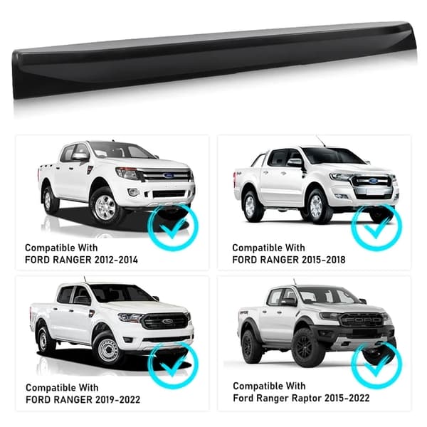 Bagklap spoiler dæksel, ABS materiale, kompatibilitet med Ford Ranger 2012-2022., Bagklap spoiler