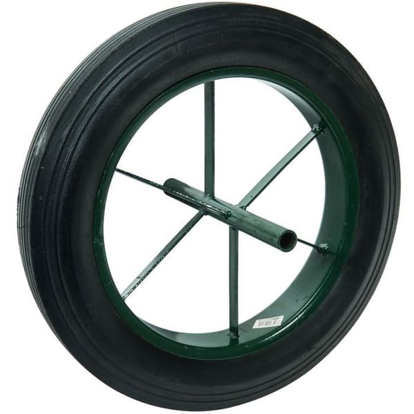 15'' punkteringssäkert hjul 385 x 66 Hårt däck och 20 mm axel