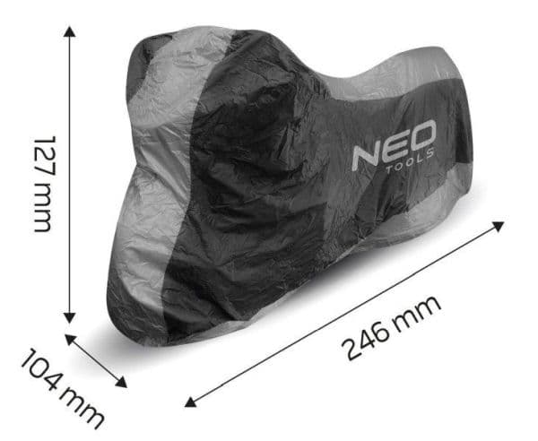 NEO TOOLS MOOTTORIPYÖRÄN/SKOOTTERIIN SUOJA, 246 X 104 X 127 CM, (150°C)