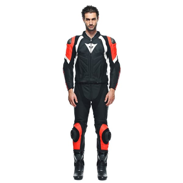 Dainese Læderdragt Avro 4 Orange,Sort 52 Mand