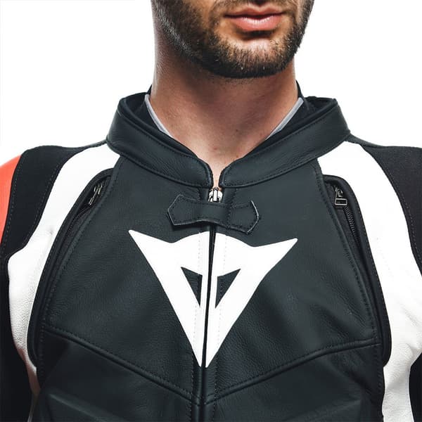 Dainese Læderdragt Avro 4 Orange,Sort 52 Mand