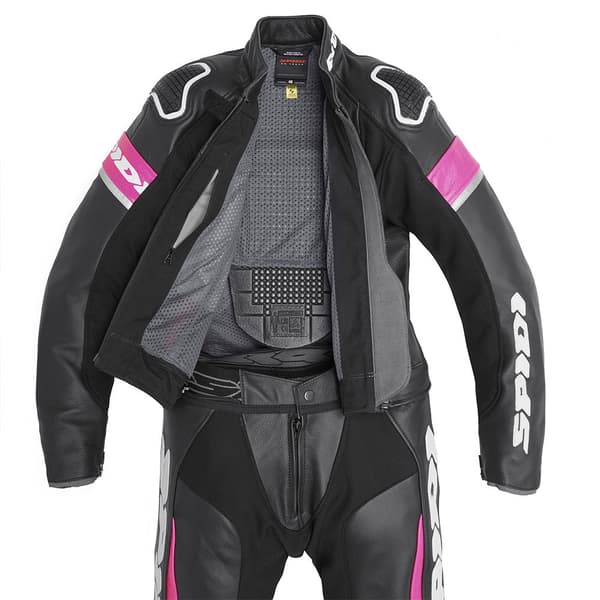 Spidi Kostym Laser Touring Lady Svart,Rosa 46 Kvinna
