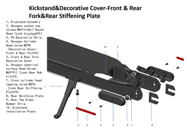 Kickstand -Mi Electric Scooter-Black M365