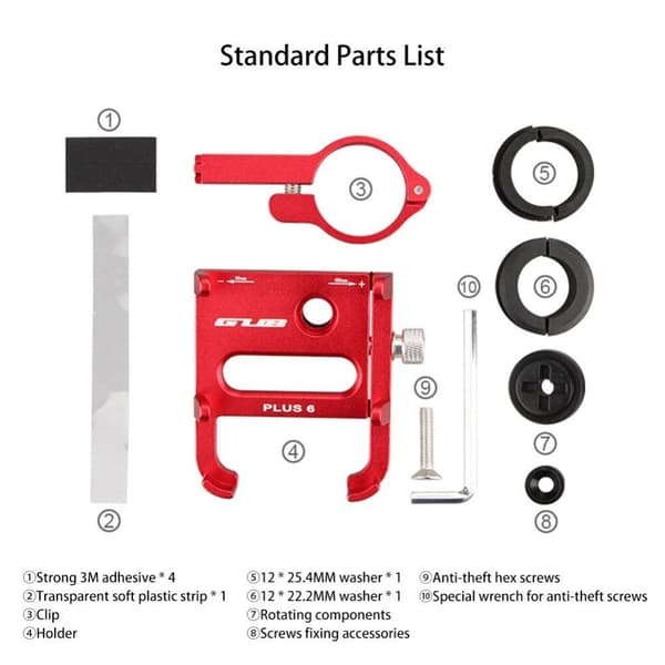 Mobilhållare Metal GUB PLUS 6 Xiaomi Scooter