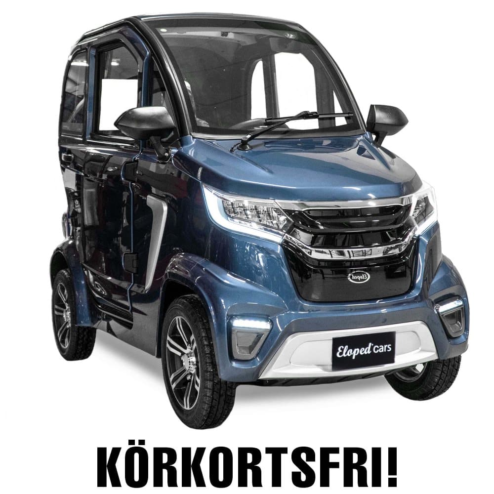 Eloped X4e Klass 2 Blå Metallic Elmopedbil CDON