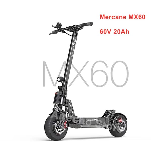 Mercane MX60 Kickscooter Foldable Smart Electric Scooter 2400W 60km/h 100km Range 11&quot; Tire Dual Brake Long Skate Board