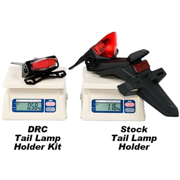 Drc Nummerpladeholder Med Lys Honda Crf 250 L/m/rally 17 Rød