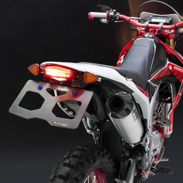 Drc Registreringsskyltshållare Med Ljus Honda Crf 250 L/m 12-16 Svart