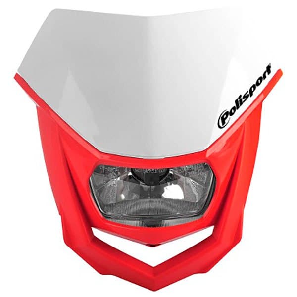Polisport Halo Headlight Röd,Vit