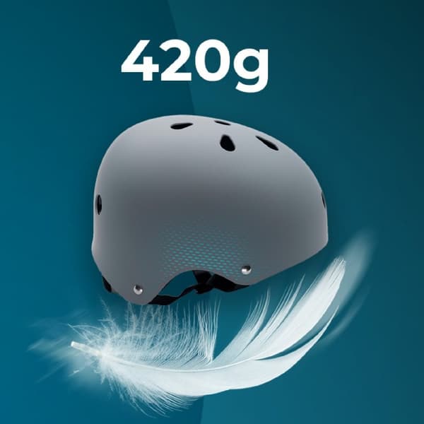 Cecotec Urban helmet for e-bikes and electric scooters, S-M size (54-58 cm), grey colour. Approved for maximum safety.
